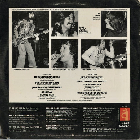 Spats - Spats (GS 104) 1978 US Good Sounds｜中古LP