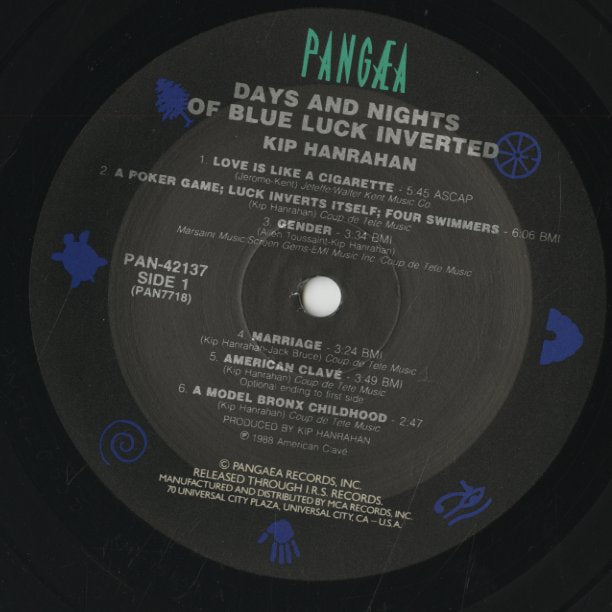 Kip Hanrahan / キップ・ハンラハン / Days And Nights Of Blue Luck Inverted (PAN-42137)