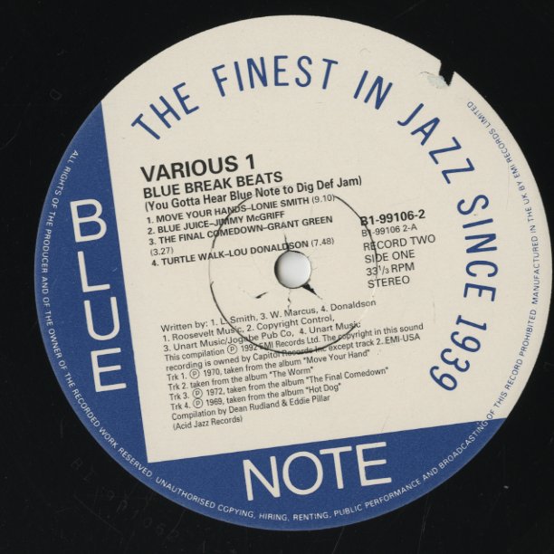 V.A./ Blue Break Beats - Grant Green / Donald Byrd etc (B1 99106)
