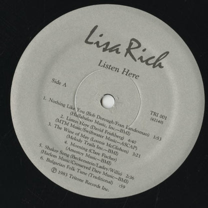 Lisa Rich / リサ・リッチ / Listen Here (TRI 001)