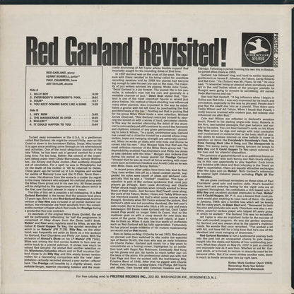 Red Garland / レッド・ガーランド / Revisited! (PRST 7658)