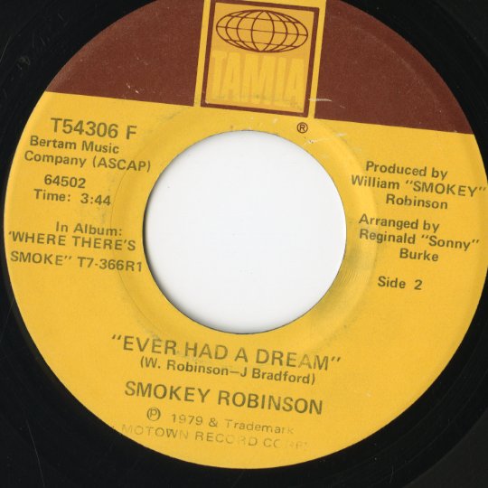 Smokey Robinson / スモーキー・ロビンソン / Cruisin' / Ever Had A Dream -7 ( T54306 )
