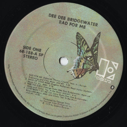 Dee Dee Bridgewater - Bad For Me (6E-188) LP 1979 US Elektra｜中古LP