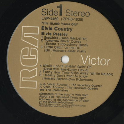 Elvis Presley / エルヴィス・プレスリー / Elvis Country (I'm 10,000 Years Old) (LSP-4460)