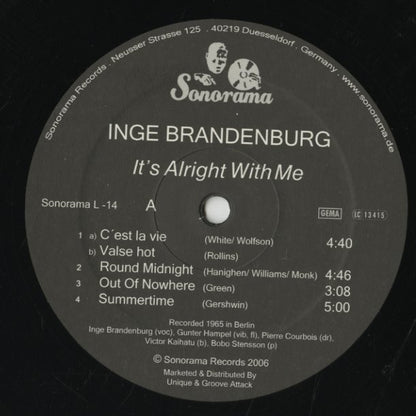 Inge Brandenburg / インゲ・ブランデンバーグ / It's Alright With Me (L14)