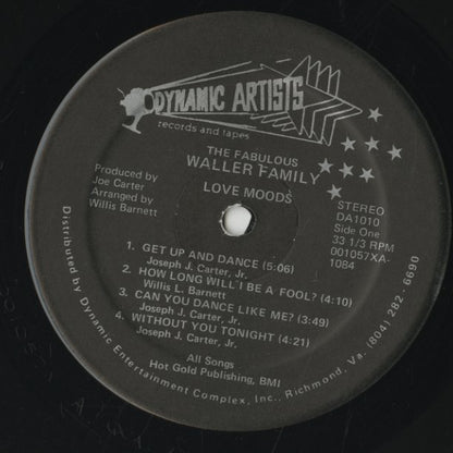 The Fabulous Waller Family / ファビュラス・ウォーラー・ファミリー / Love Moods (DA1010)