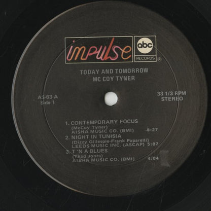 McCoy Tyner / マッコイ・タイナー / Today And Tomorrow (AS-63)