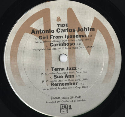 Antonio Carlos Jobim - Tide (SP3031) 1975 US A&M｜中古LP