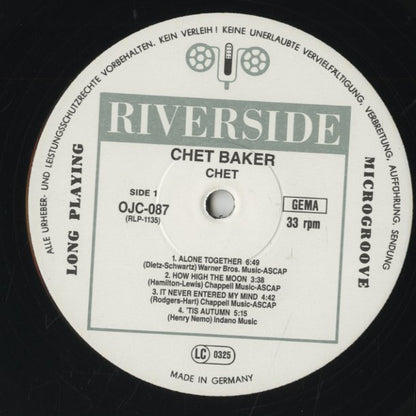Chet Baker / チェット・ベイカー / Chet (1959) (OJC-087)
