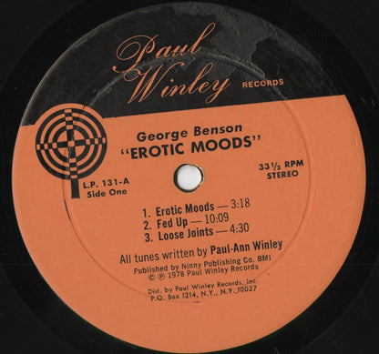 George Benson - Erotic Moods (L.P. 131) 1978 US Paul Winley｜中古LP