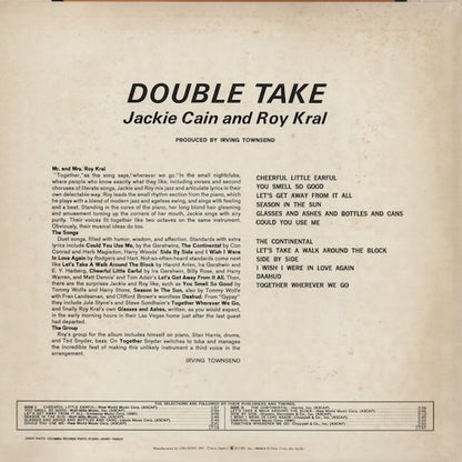 Jackie And Roy - Double Take (SOPJ 107) LP 1974 JPN CBS/Sony｜中古LP