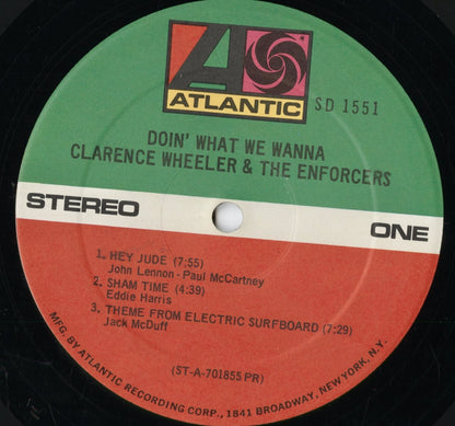 Clarence Wheeler & The Enforcers - Doin' What We Wanna (SD 1551) 1970 US Atlantic｜中古LP