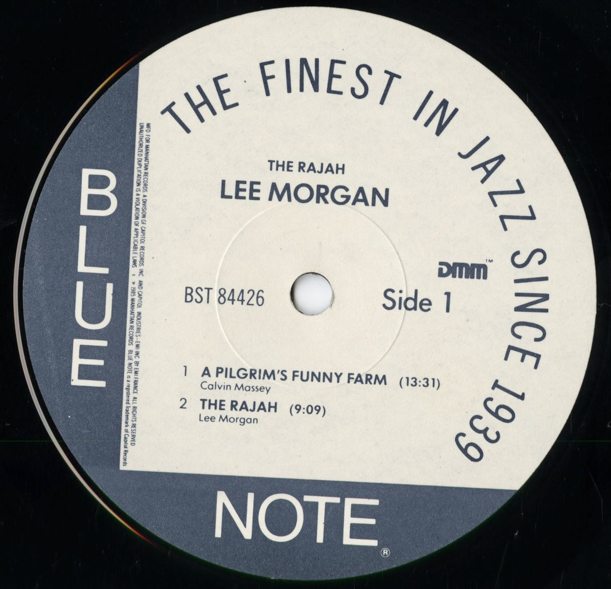 Lee Morgan - The Rajah (BST 84426) 1984 US Blue Note｜中古LP