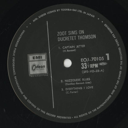Zoot Sims / ズート・シムズ / On Ducretet Thomson (EOJ-70105)