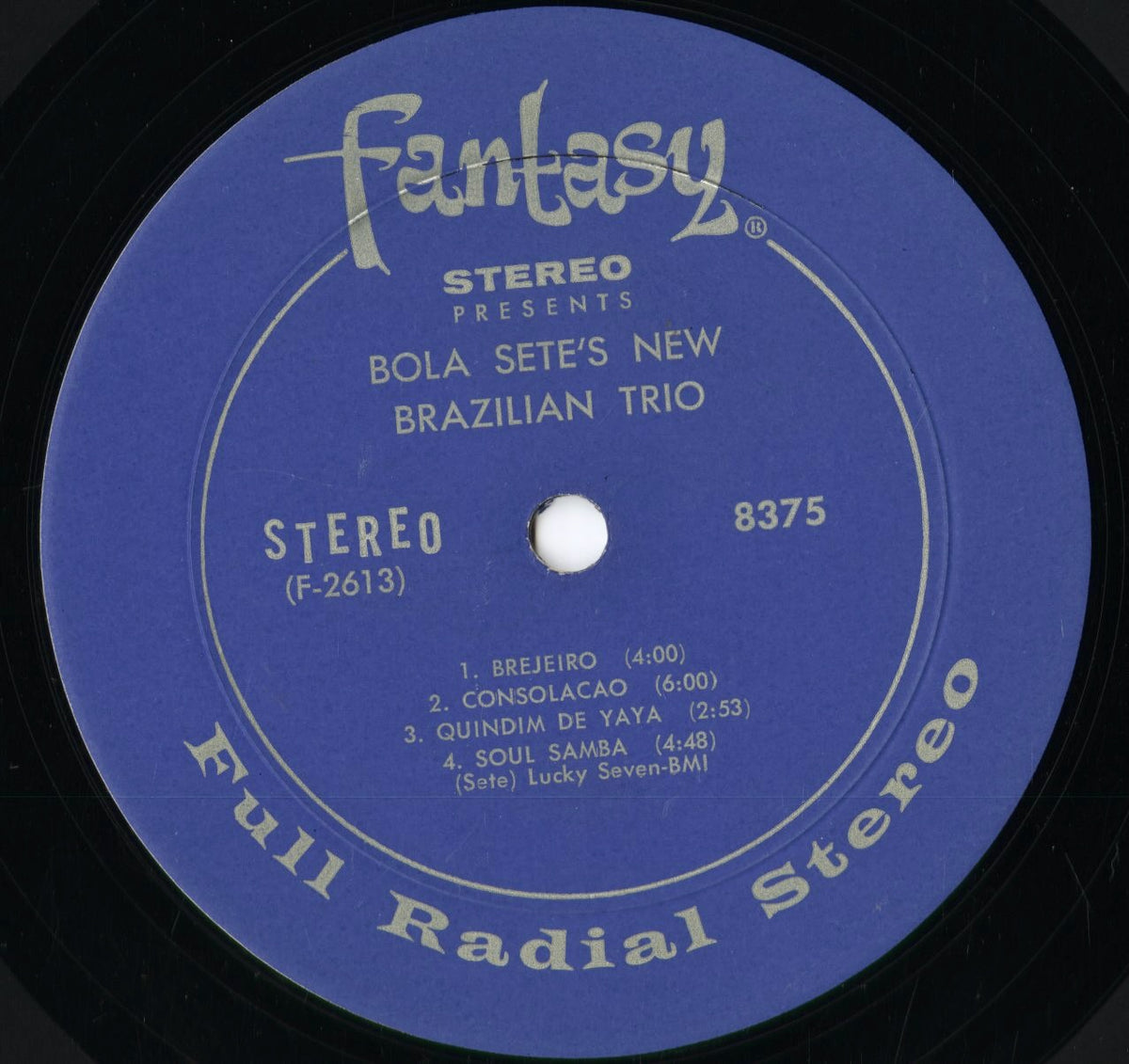 Bola Sete And His New Brazilian Trio – Autentico! (8375) 1966 US Fantasy｜中古LP