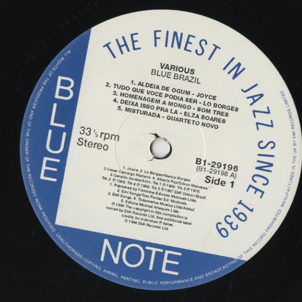 V.A./ Blue Brazil  - Mandrake Som, Joyce etc (B1-29196)