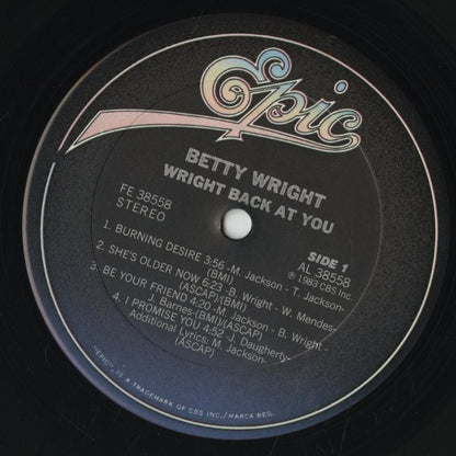 Betty Wright / ベティ・ライト / Back At You (FE38558)