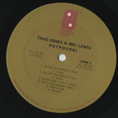 Thad Jones - Mel Lewis / サド・ジョーンズ　メル・ルイス / Potpourri (KZ33152)