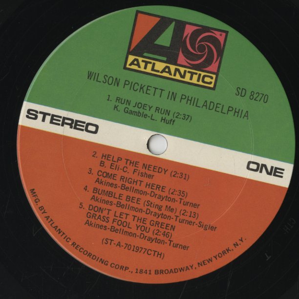 Wilson Pickett / ウィルソン・ピケット / In Philadelphia (SD8270)