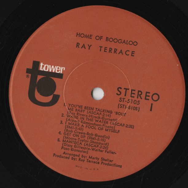 Ray Terrace / レイ・テラス / Home Of Boogaloo (ST 5105)