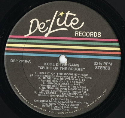 Kool & The Gang - Spirit Of The Boogie (DEP 2016) 1975 US De-Lite｜中古LP