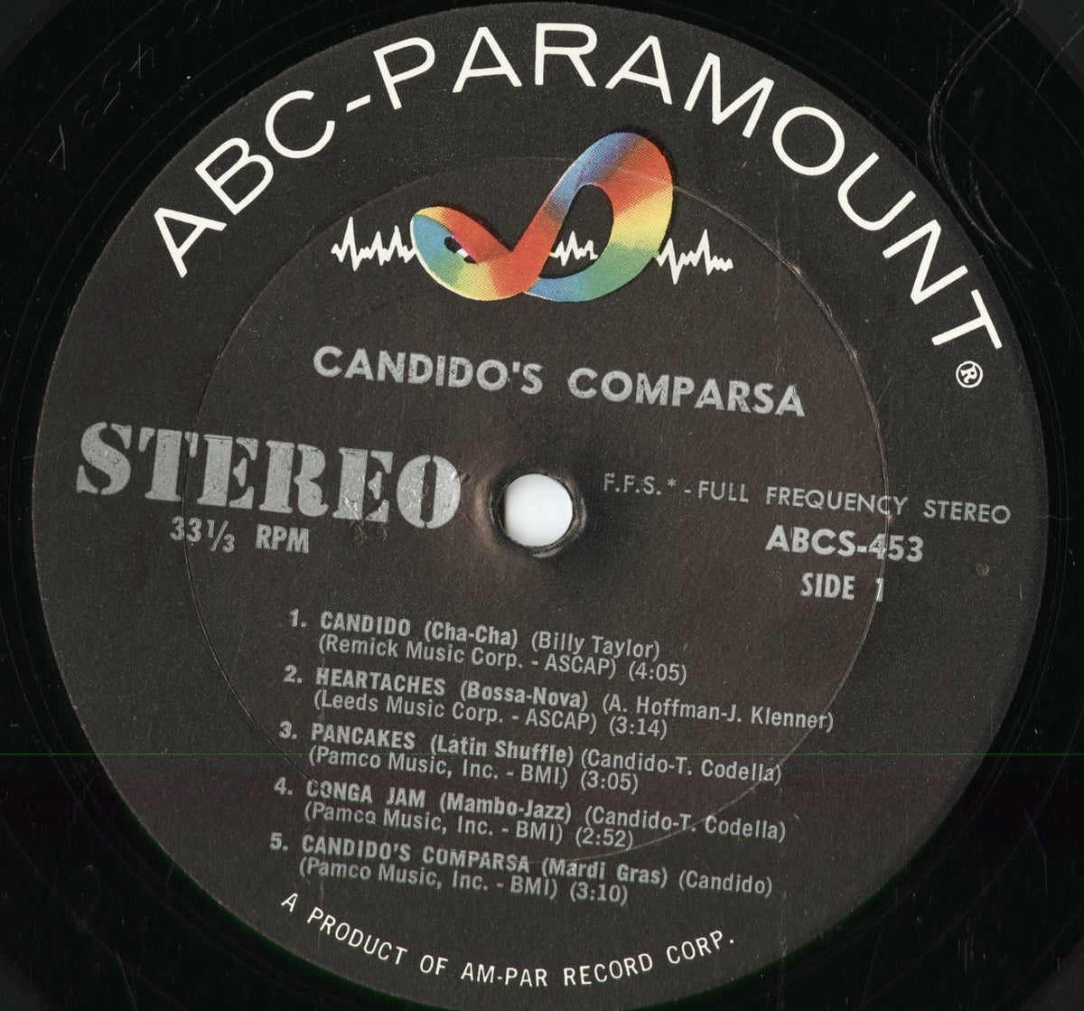 Candido - Comparsa (ABCS 453) 1963 US ABC-Paramount｜中古LP