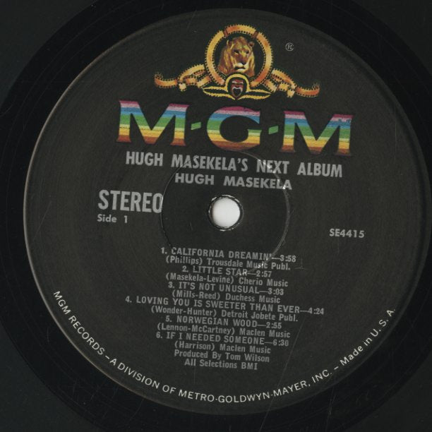 Hugh Masekela / ヒュー・マセケラ / Hugh Masekela's Next Album (E4415)