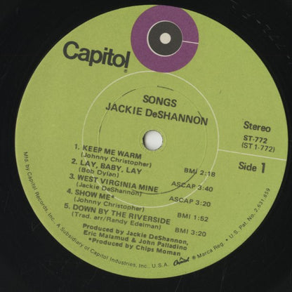 Jackie DeShannon / ジャッキー・デシャノン / Songs (ST-772)