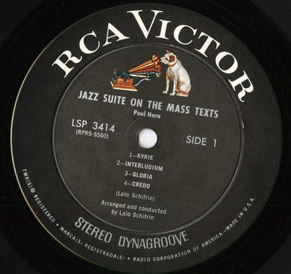 Paul Horn - Jazz Suite On The Mass Texts (LSP 3414) 1965 US RCA Victor｜中古LP