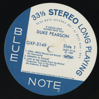 Duke Pearson / デューク・ピアソン / It Could Only Happen With You (GXF-3149)