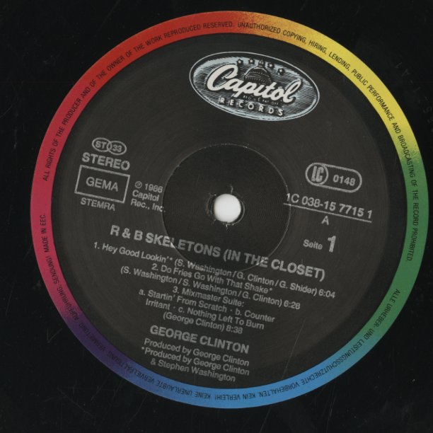 George Clinton / ジョージ・クリントン / R&B Skeletons In The Closet (1C 038-15 7715 1)