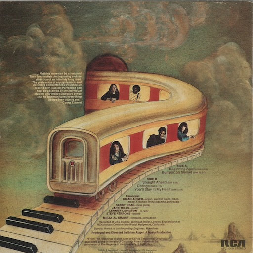 Brian Auger – Straight Ahead (APL1-0454) LP 1974 US RCA｜中古LP