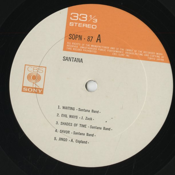 Santana / サンタナ (1969) (SOPN 87)