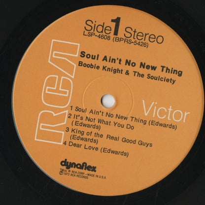 Boobie Knight & The Soulciety / ブービー・ナイト＆ザ・ソウルサエティ / Soul Ain't No New Thing (LSP-4608)