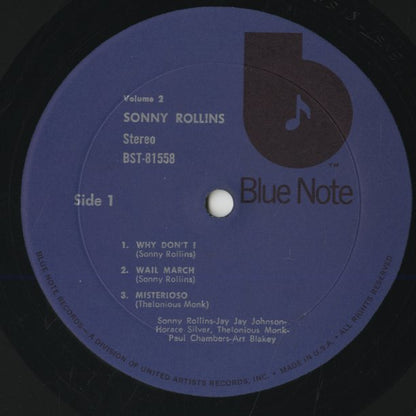 Sonny Rollins / ソニー・ロリンズ / Volume 2 (BST81558)