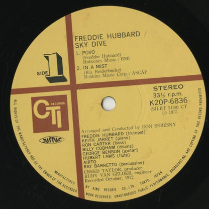Freddie Hubbard / フレディ・ハバード / Sky Dive (K20P-6836)