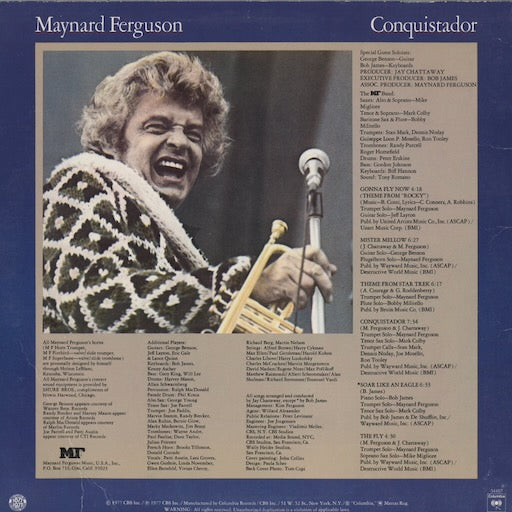Maynard Ferguson - Conquistador (PC 34457) LP 1977 US Columbia｜中古LP