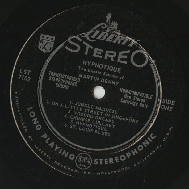 Martin Denny / マーチン・デニー / Hypnotique - STEREO (LST7102)