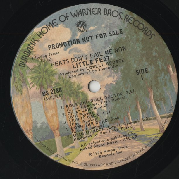 Little Feat / リトル・フィート / Feats Don't Fail Me Now (BS 2784)