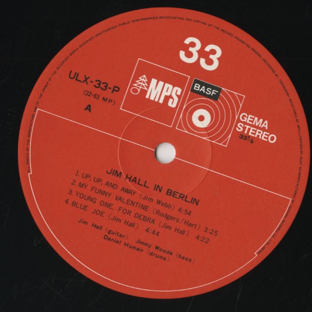 Jim Hall / ジム・ホール / It's Nice To Be With You (ULX-33-P)