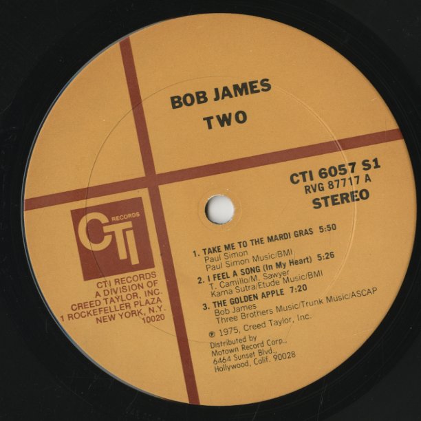 Bob James / ボブ・ジェイムス / Two (CTI 6057 S1)