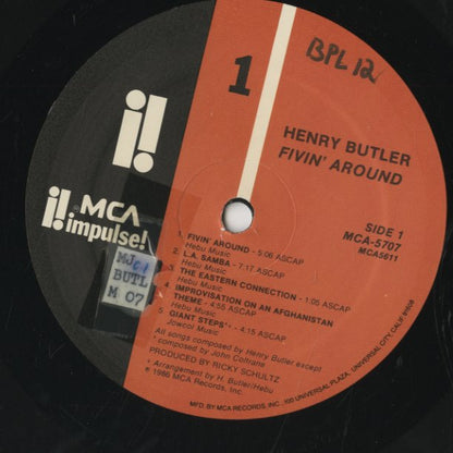 Henry Butler / ヘンリー・バトラー / Fivin' Around (MCA-5707)
