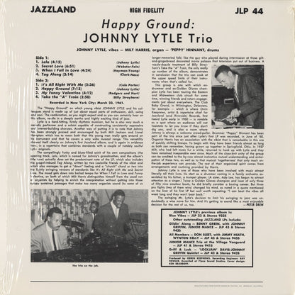 Johnny Lytle Trio / ジョニー・ライトル / Happy Ground (JLP-44) 1980's Fantasyリイシュー