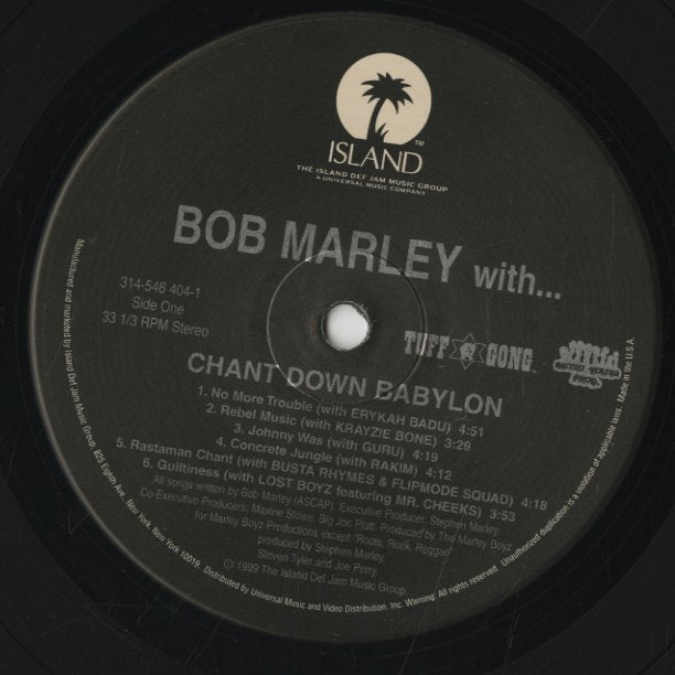 Bob Marley / ボブ・マーリー / Chant Down Babylon (314 546 404-1)