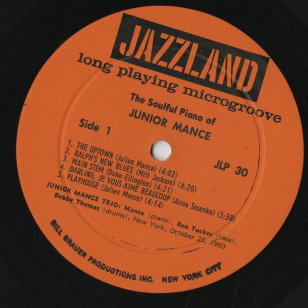 Junior Mance / ジュニア・マンス / The Soulful Piano of (JLP30)