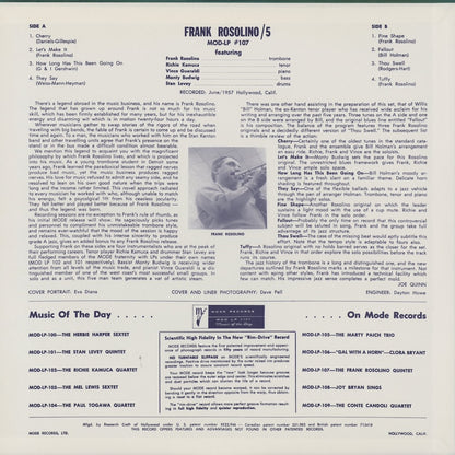 Frank Rosolino – Frank Rosolino Quintet (35214-28) LP 1988 JPN Mode Records・Vap | 中古LP