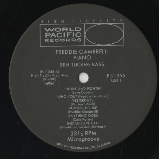 Freddie Gambrell / フレディー・ギャンブレル / Freddie Gambrell With Ben Tucker "Bass" (PJ-1256)