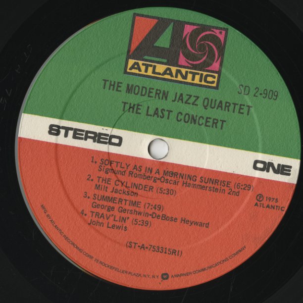 The Modern Jazz Quartet / モダン・ジャズ・カルテット / The Last Concert -2LP (SD2-909)