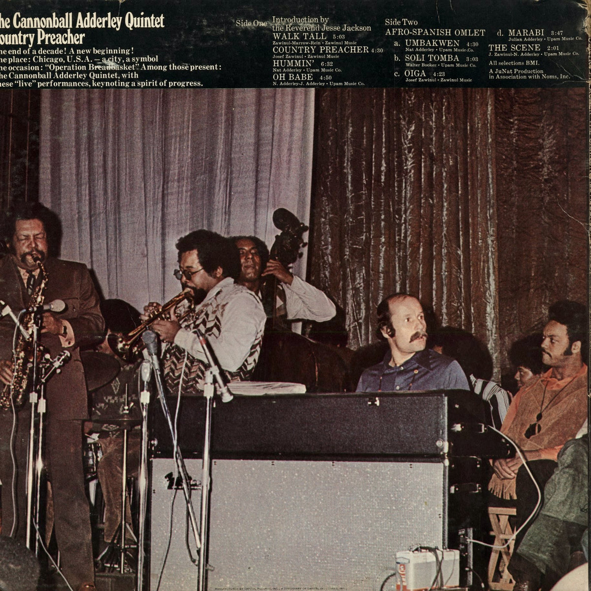 Cannonball Adderley - Country Preacher (SKAO-8-0404) 1970 US Capitol｜中古LP