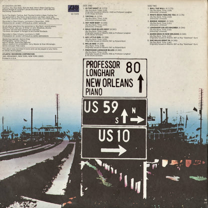 Professor Longhair - New Orleans Piano (SD 7225) 1972 US Atlantic｜中古LP